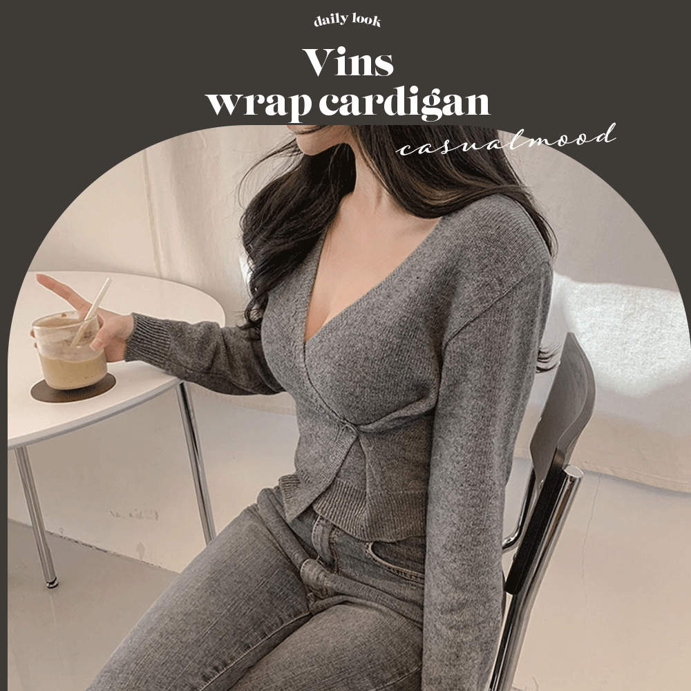 Vins wrap cardigan