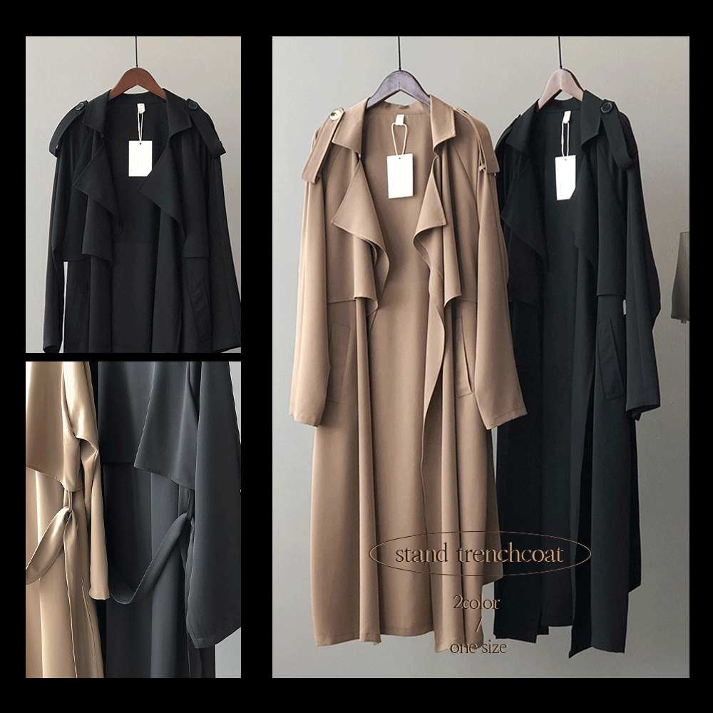Stand trench coat