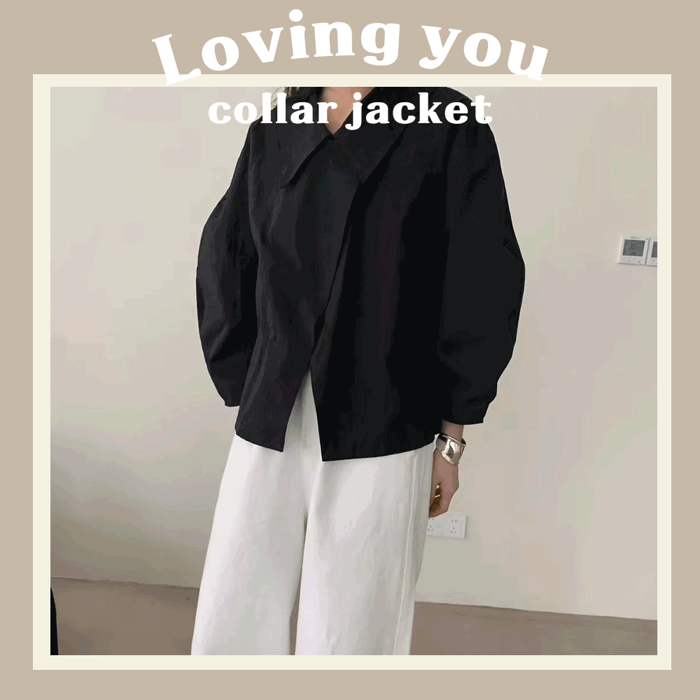 Loving you collar jacket