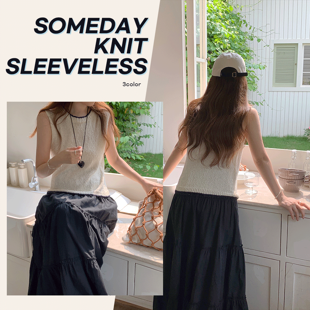 Someday knit sleeveless